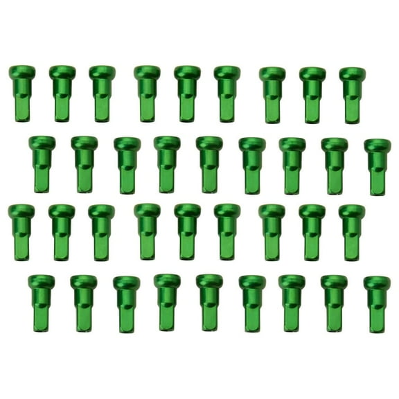 Tusk Impact Wheel Replacement Spoke Nipple Kit Rear Green For SHERCO 500 SEF-R Racing 2019-2021