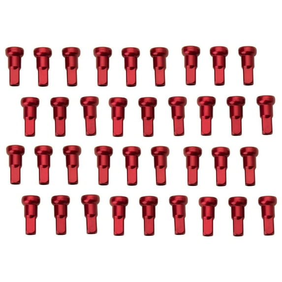Tusk Impact Wheel Replacement Spoke Nipple Kit Rear Red for Husqvarna Fe 450 2016-2019,2023