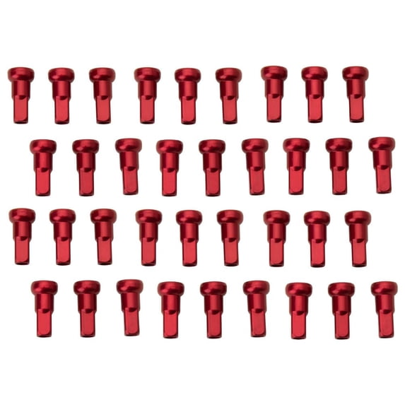 Tusk Impact Wheel Replacement Spoke Nipple Kit Rear Red for Sherco 500 Sef Factory 2019-2023