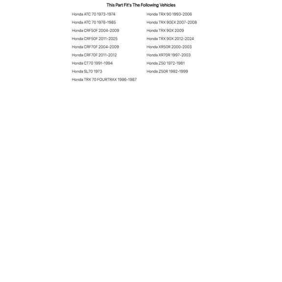 Tusk Inner Clutch Cover Gasket for Honda SL70 1973