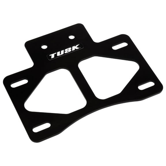 Tusk License Plate Mount Black Powder Coated For Polaris GENERAL XP 4 1000 Deluxe Ride Command Edition 2022