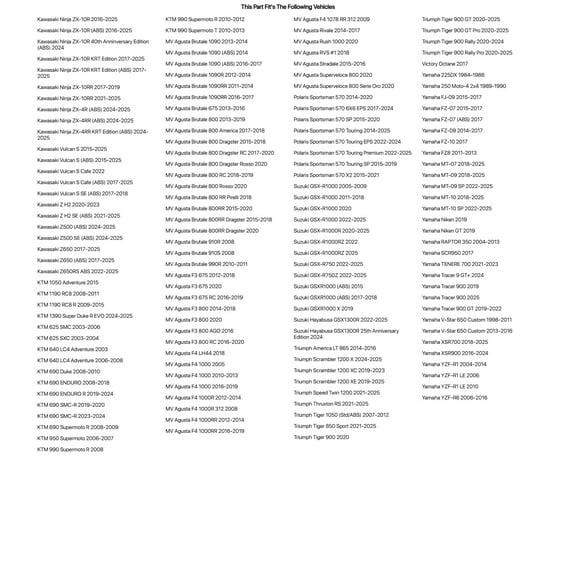 Tusk Lithium Pro Battery TLFP-14BR for Yamaha MT-07 2018-2024