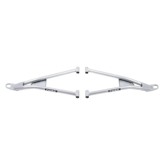 TUSK Mohawk Extreme Duty High Clearance Lower A-Arms Silver with Bushing Hardware Only for Polaris RZR XP 1000 Desert Edition 2015