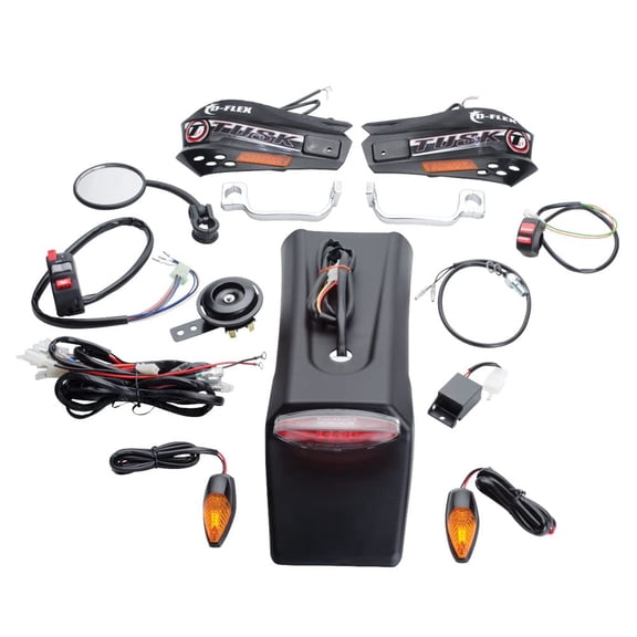 Tusk Motorcycle Enduro Lighting Kit with Handguard Turn Signals with Taillight with Flag Style Handguards For GASGAS EX 300 (Fuel Injected) 2021-2023