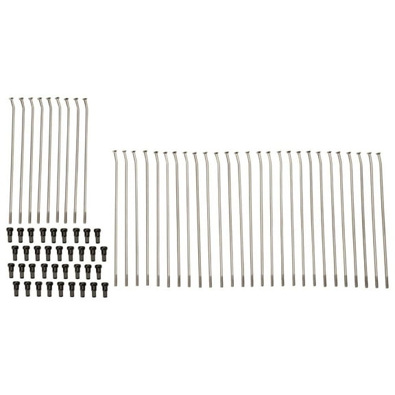 Tusk Motorcycle Spoke Kit - Rear 18" Silver Spoke/Black Nipple For SHERCO 300 SEF-R Racing 2014-2022