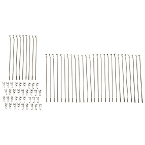 TUSK Motorcycle Spoke Kit - Rear 18" Silver Spoke/Silver Nipple for Sherco 125 SE Six Days 2018