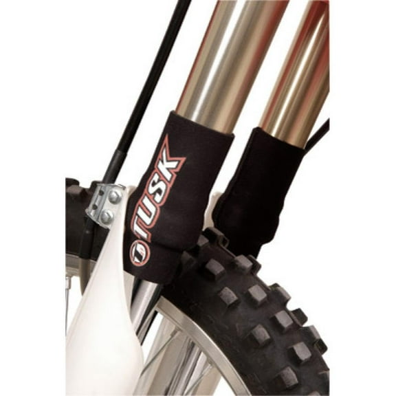 TUSK Neoprene Seal Guards 44-50mm Fork Tube, Short Black for Husqvarna TE 300 Rockstar Edition (Fuel Injected) 2021-2022