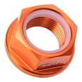 thumbnail image 1 of Tusk Nyloc Axle Nut M20 X 1.50 Orange For Yamaha WR400F 1999-2000, 1 of 8