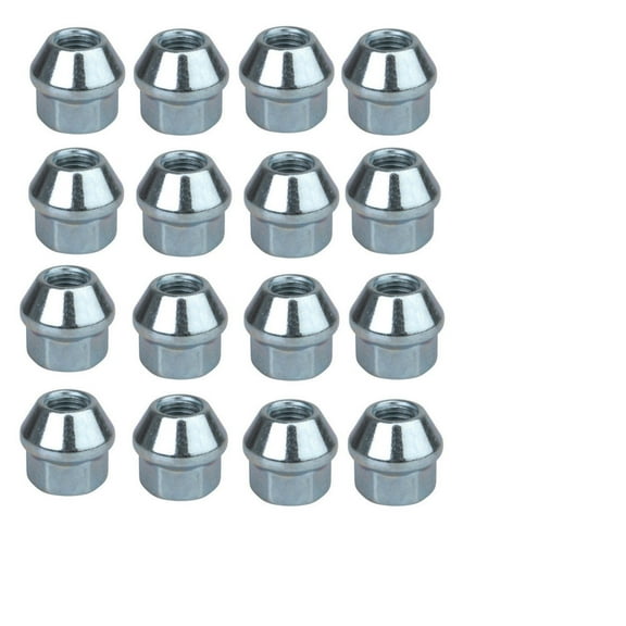 Tusk OEM Style Tapered Chrome Lug Nut 10mm x 1.25mm Thread Pitch (16 Pack) for Kymco Maxxer 375 2010-2012