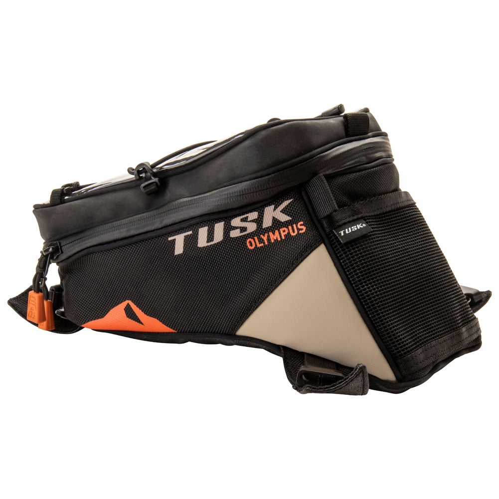 Tusk Olympus Tank Bag Small Black/Tan For Suzuki VStrom 800DE