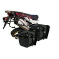 Tusk Pannier Racks with Nelson Rigg Sierra Dry Saddlebags Black For