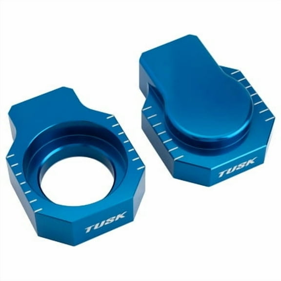 Tusk Racing Axle Block Blue for Sherco 450 SEF Six Days 2018