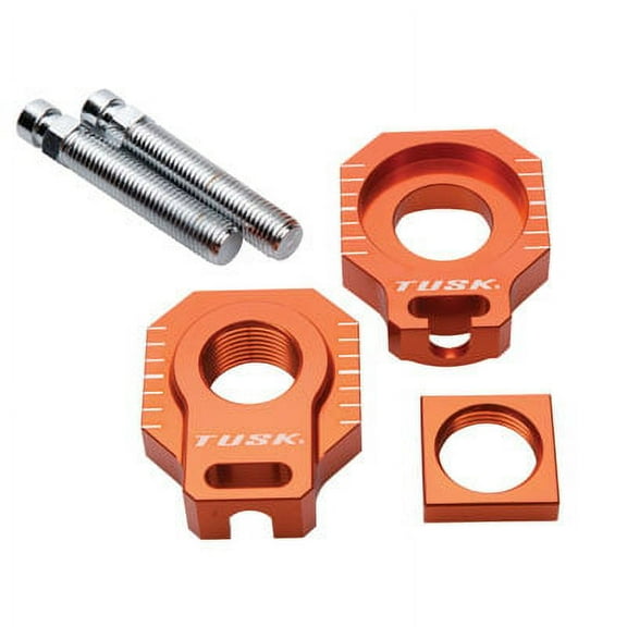 Tusk Racing Axle Block Orange for KTM 640 LC4 Adventure 2007