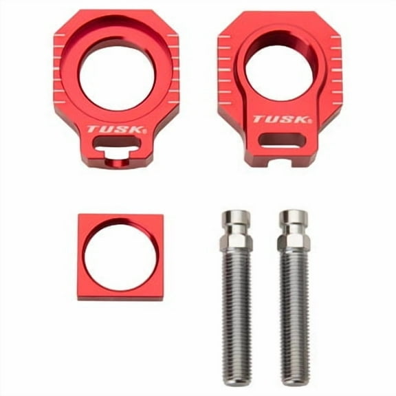 TUSK Racing Axle Block Red for KTM 250 SX-F 2013-2022