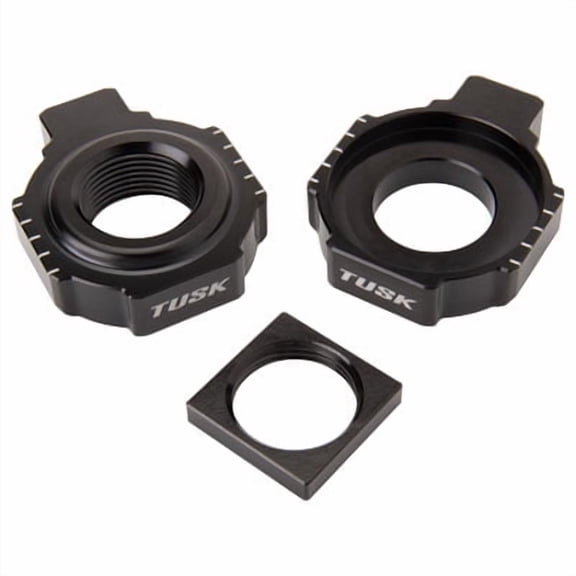 Tusk Racing Axle Blocks Black for Ktm 350 Exc-F Champion Edition 2025
