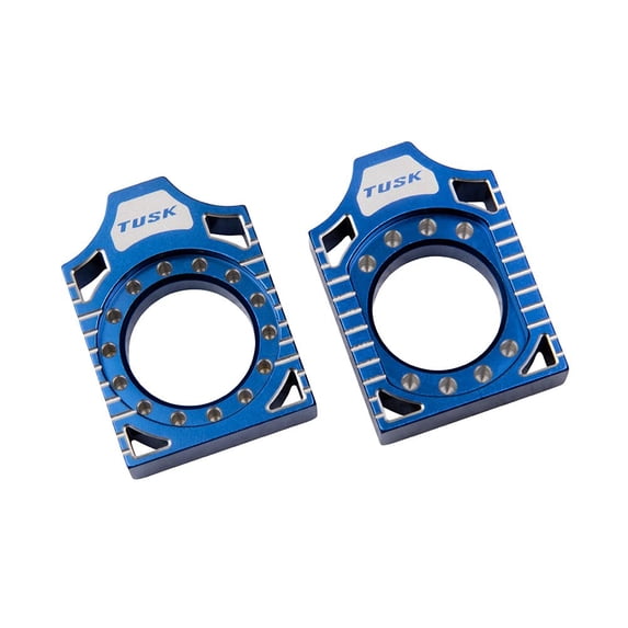 Tusk Racing Axle Blocks Blue for Husqvarna Fc 450 2023-2024