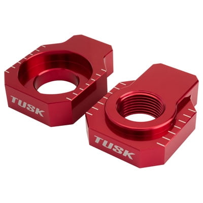 Tusk Racing Axle Blocks Red for Beta 300 Rr Race Edition 2019-2024
