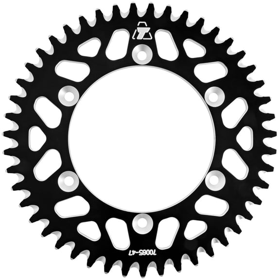 Tusk Rear Aluminum Sprocket 47 Tooth Black for Yamaha Yz450Fx 2016-2025