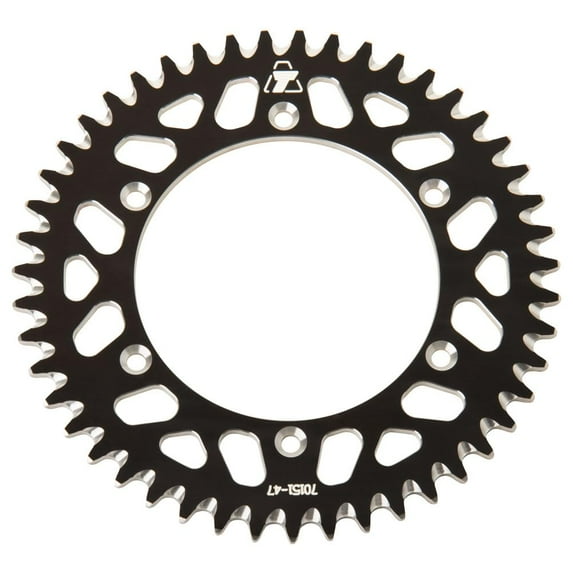 Tusk Rear Aluminum Sprocket 47 Tooth Black for Sherco 250 Sef-R Racing 2014-2021