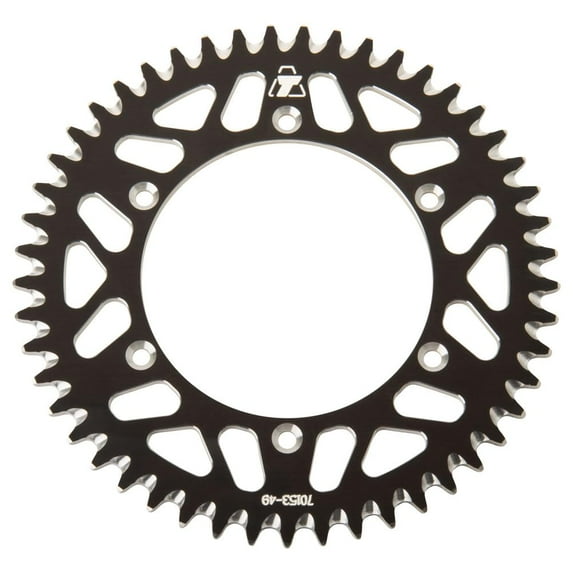 Tusk Rear Aluminum Sprocket 49 Tooth Black for Sherco 250 SEF-R Racing 2014-2021