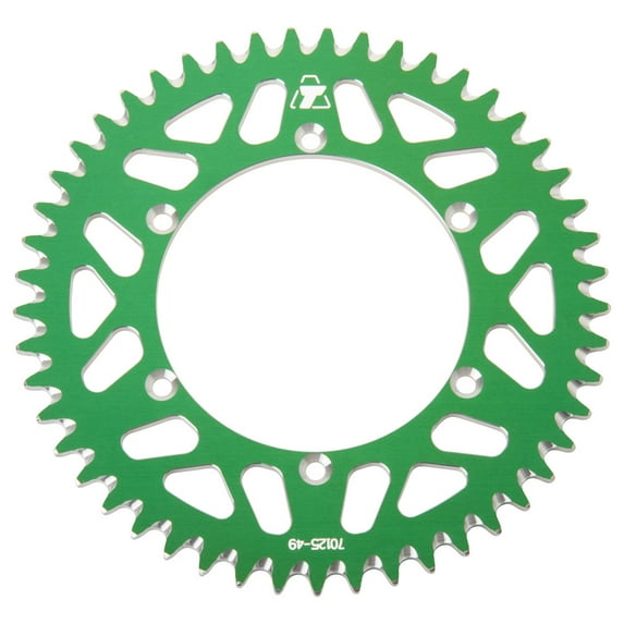 Tusk Rear Aluminum Sprocket 49 Tooth Green
