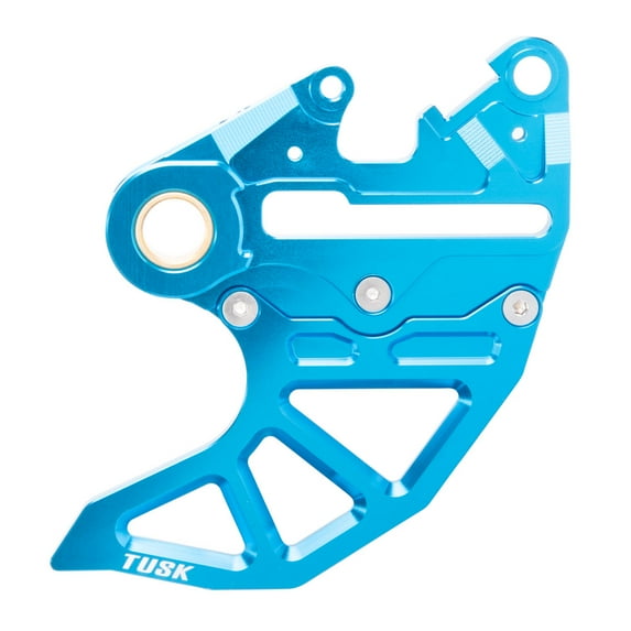 Tusk Rear Brake Caliper Support w/ Brake Disc Guard Blue For HUSQVARNA FC 450 Rockstar Edition 2018-2021
