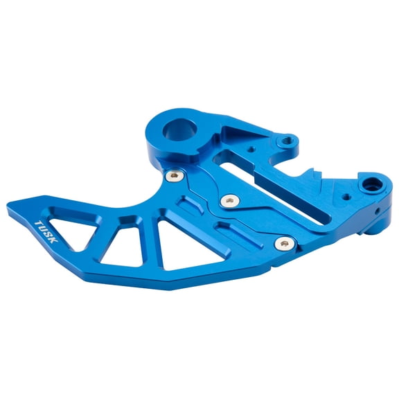 Tusk Rear Brake Caliper Support w/Brake Disc Guard Blue for GASGAS MC 250F Factory Edition 2023-2024
