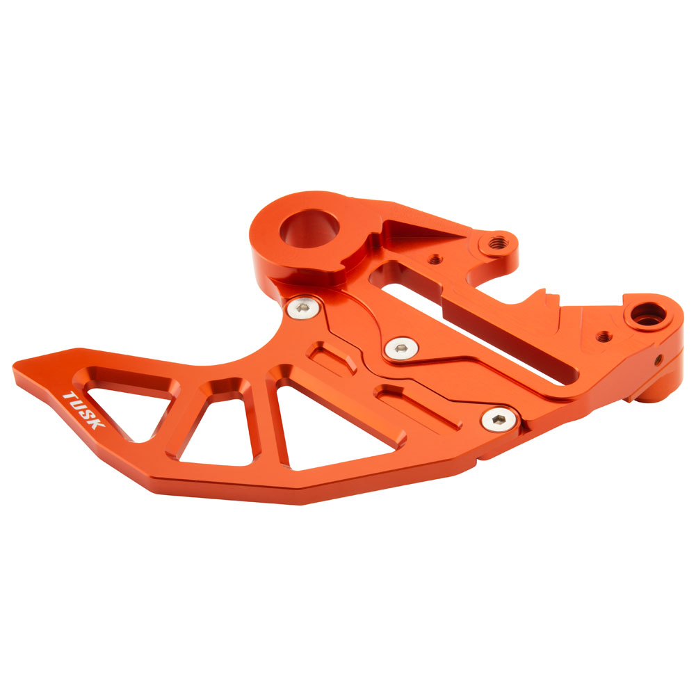 Tusk Rear Brake Caliper Support w/Brake Disc Guard Orange for KTM 450 SXF Factory Edition 2022
