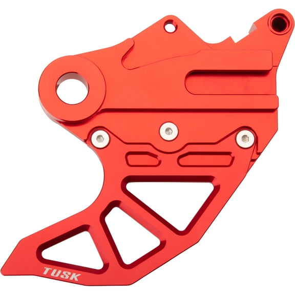 Tusk Rear Brake Caliper Support w/ Brake Disc Guard Red For Beta 200 RR 2019-2024