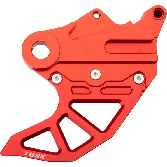 Tusk Rear Brake Caliper Support w/ Brake Disc Guard Red For BETA 300 RX 2021-2022