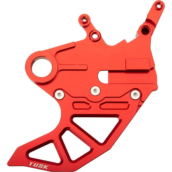 Tusk Rear Brake Caliper Support w/ Brake Disc Guard Red For HONDA CR250R 2002-2007