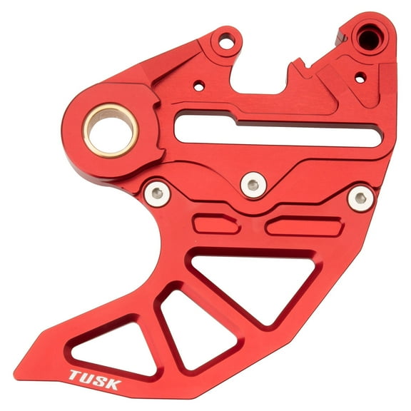 Tusk Rear Brake Caliper Support w/Brake Disc Guard Red for KTM 150 XC-W (Fuel Injected) 2020-2023
