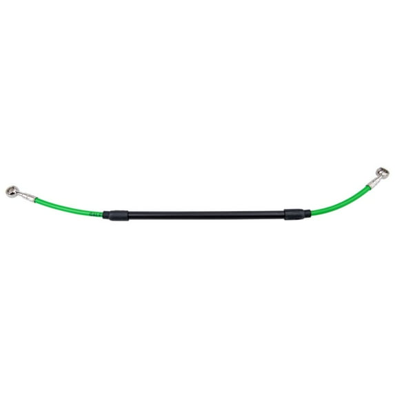 Tusk Rear Motorcycle Steel Braided Brake Line Standard Length Green for Kawasaki Kx112 2022-2023