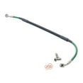 thumbnail image 1 of Tusk Rear Motorcycle Steel Braided Brake Line Standard Length Green for Kawasaki Kx250 1995-2002, 1 of 4