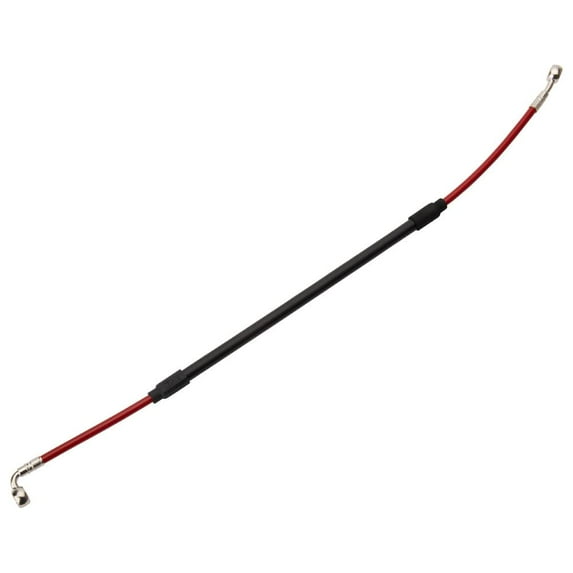 Tusk TFK003D761R-Redc708-c0309c Rear Motorcycle Steel Braided Brake Line Standard Length Red For Husqvarna FC 350 Heritage 2023