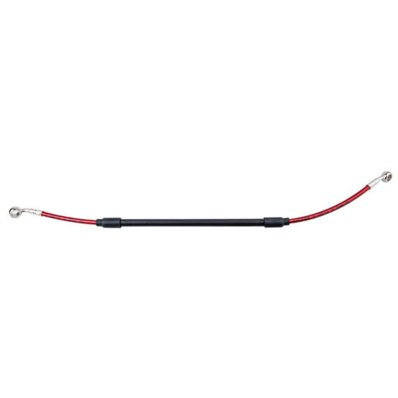 Tusk Rear Motorcycle Steel Braided Brake Line Standard Length Red