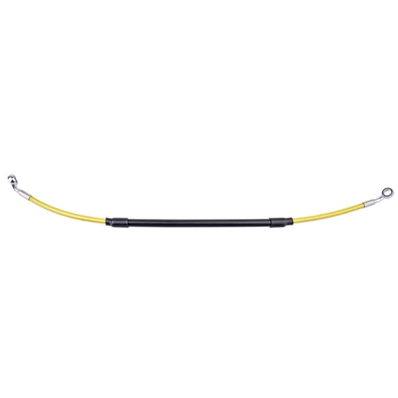 Tusk Rear Motorcycle Steel Braided Brake Line Standard Length Yellow Compatible with Suzuki RMZ250 2004-2012 Compatible with Kawasaki KX450F 2006-2023