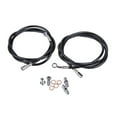 thumbnail image 1 of Tusk Rear UTV Steel Braided Brake Line Standard Length Black For Polaris RZR XP Turbo FOX Edition 2018, 1 of 4