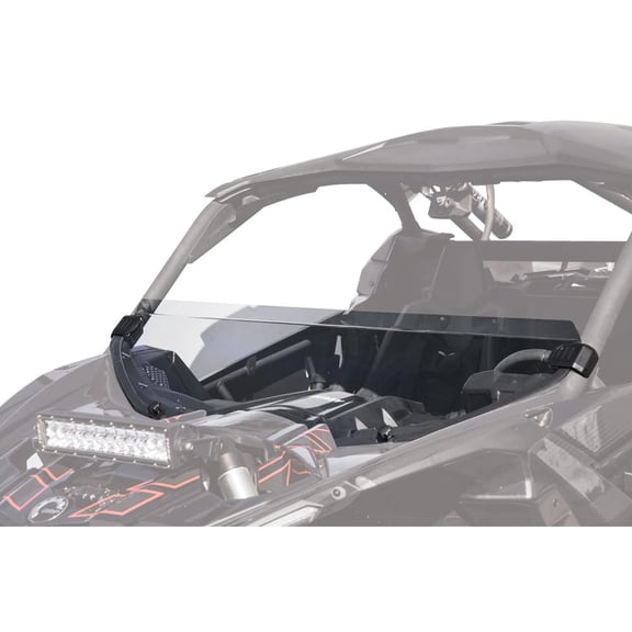 Tusk Removable Half Windshield Clear - Scratch Resistant For Can-Am Maverick X3 Max RS Turbo R 72 Inch 2020-2021