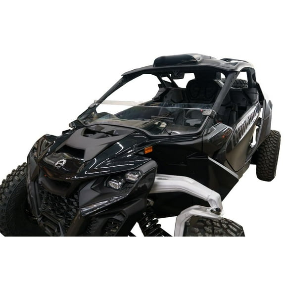 Tusk Removable Half Windshield Clear - Scratch Resistant For Can-Am Maverick R X RS Smart-Shox 2024-2025