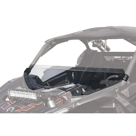 Tusk Removable Half Windshield Clear - Scratch Resistant For Can-Am Maverick X3 Max X DS Turbo RR Smart-Shox 64 Inch 2025-2026