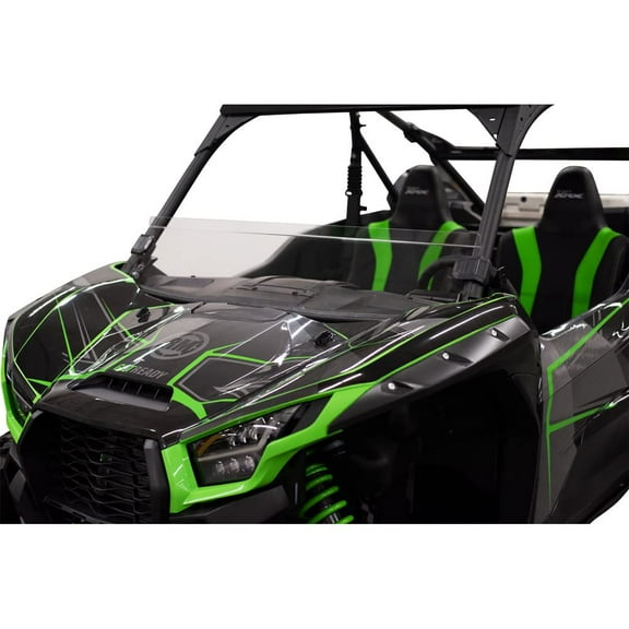 Tusk Removable Half Windshield Clear - Scratch Resistant For Kawasaki Teryx KRX 1000 Special Edition 2022-2024