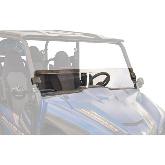 Tusk Removable Half Windshield Clear - Scratch Resistant Compatible with Wolverine x4 2018-2020 and XT-R 2020
