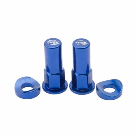 Tusk Rim Lock Nut/Spacer Kit Blue For HUSQVARNA WMX 125 1990-1991