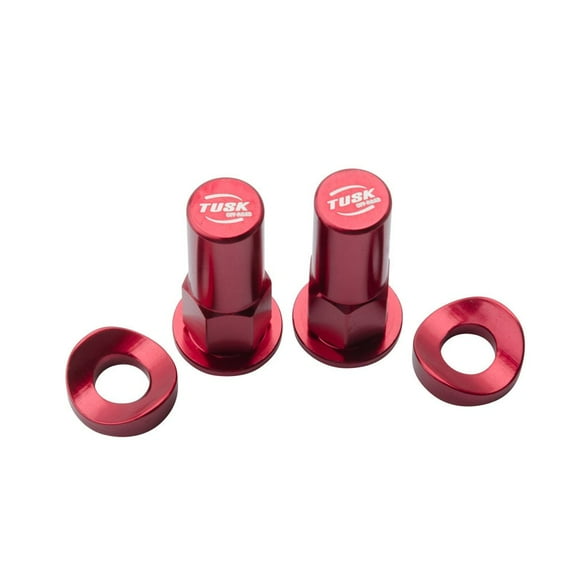 Tusk Rim Lock Nut/Spacer Kit Red For Yamaha YZ450F 2003-2025