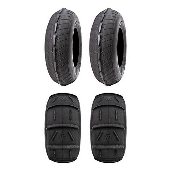 Tusk Sand Lite? Front and Rear Tire Set 28x10-14 (Ribbed) / 28x12-14 (12 Paddle)