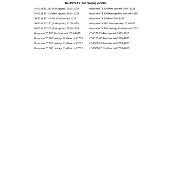 Tusk Severe Impact UHMW Dirt Bike Skid Plate For Husqvarna TE 300 (Fuel Injected) 2024