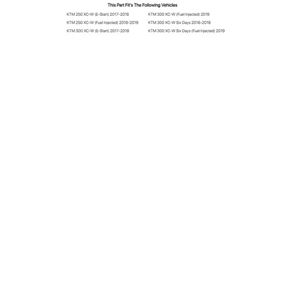 Tusk Severe Impact UHMW Dirt Bike Skid Plate for KTM 250 XC-W (Fuel Injected) 2018-2019