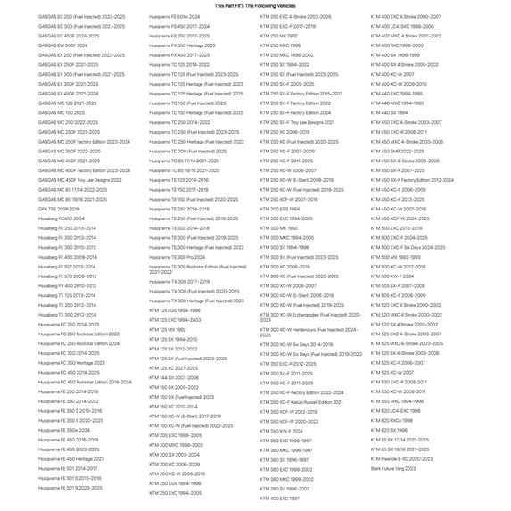 Tusk Solid Typhoon Mud Brake Rotor, Rear For GASGAS MC 450F 2021-2023