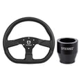 thumbnail image 1 of Tusk Steering Wheel Hub with Pro Armor Steering Wheel "D" Shaped Steering Wheel For Polaris RZR XP 4 Turbo FOX Edition 2018, 1 of 7